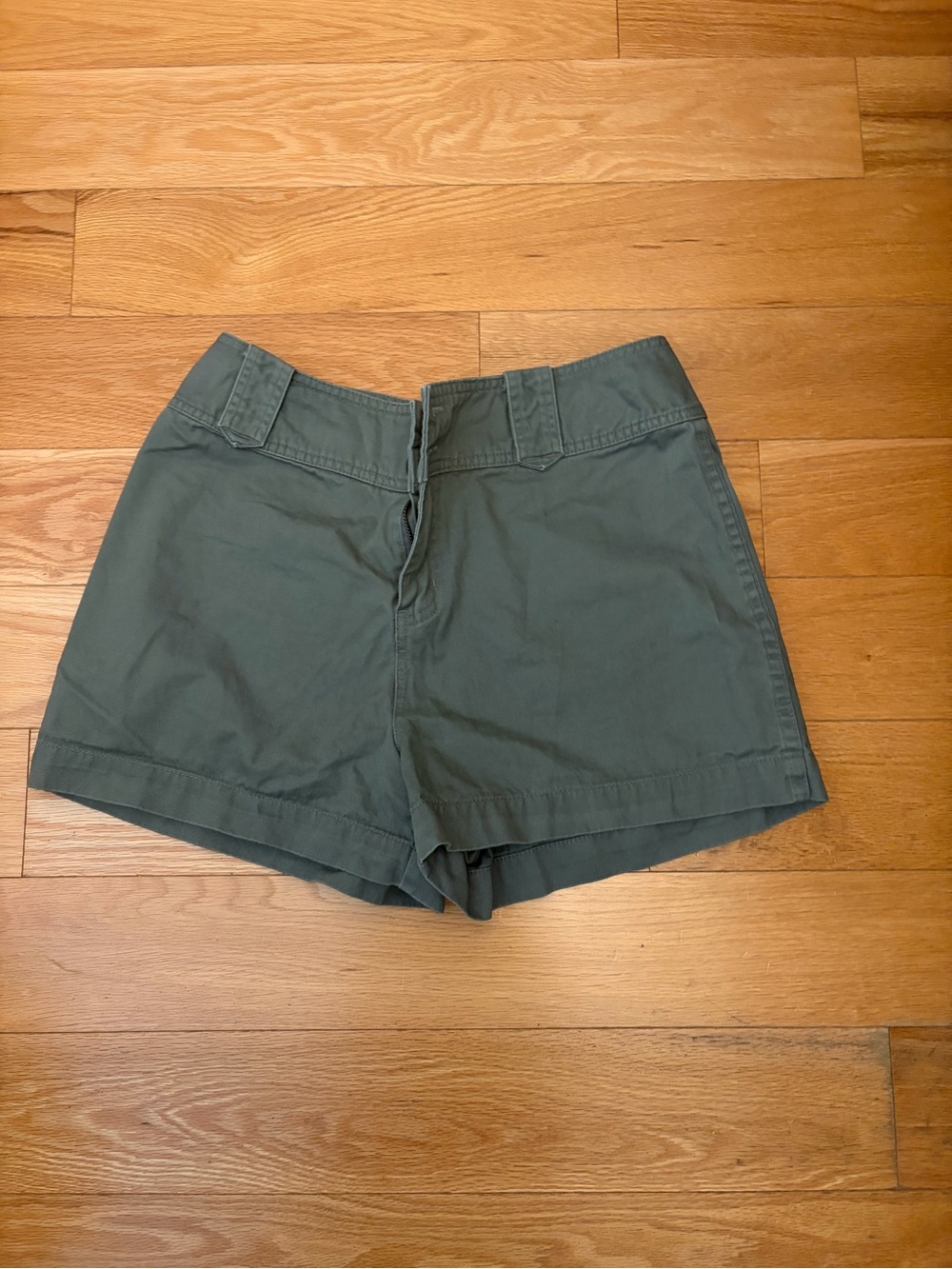 Sonoma Olive Green High-Rise Bermuda Shorts